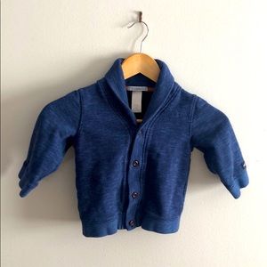 Janie & Jack Shawl Collared Sweatshirt Jacket